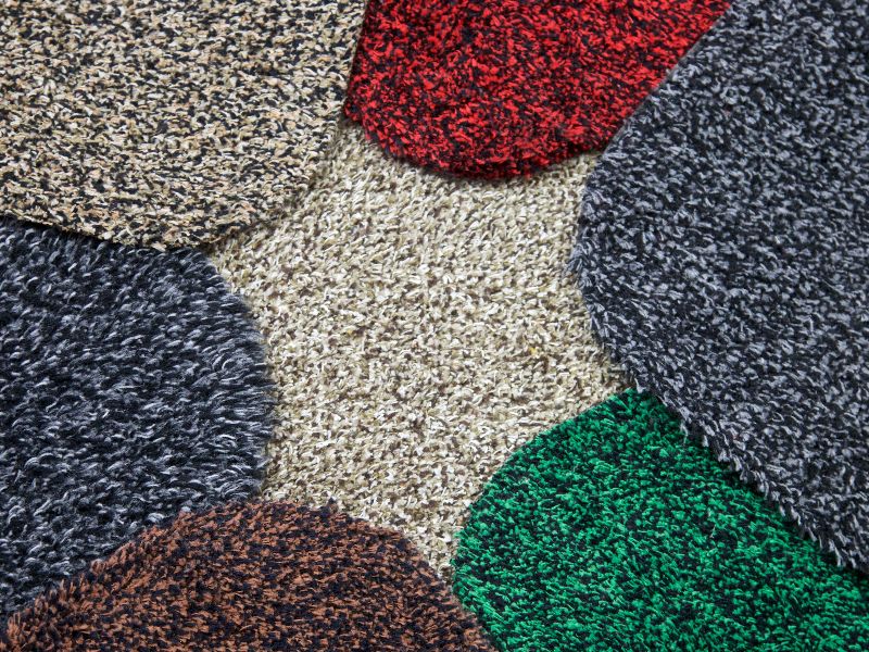 Floor mat in conservatory entrance