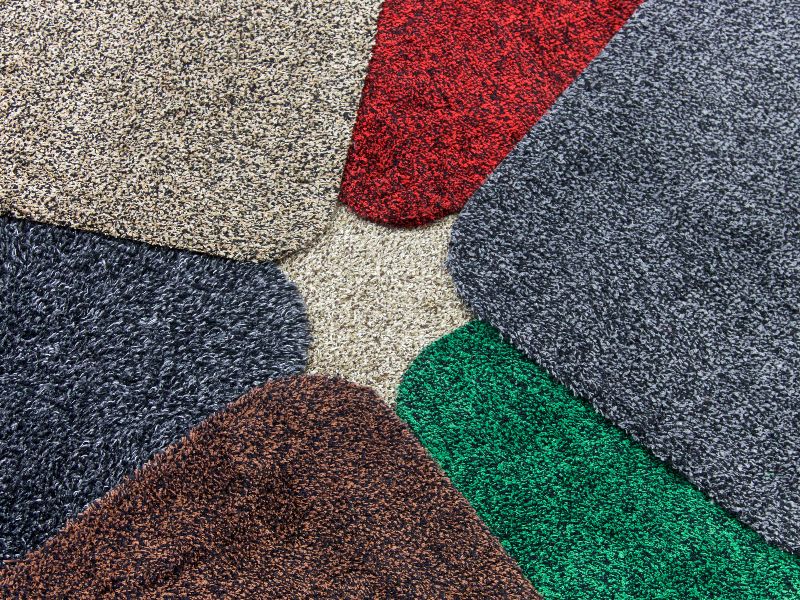 Floor mat colour samples